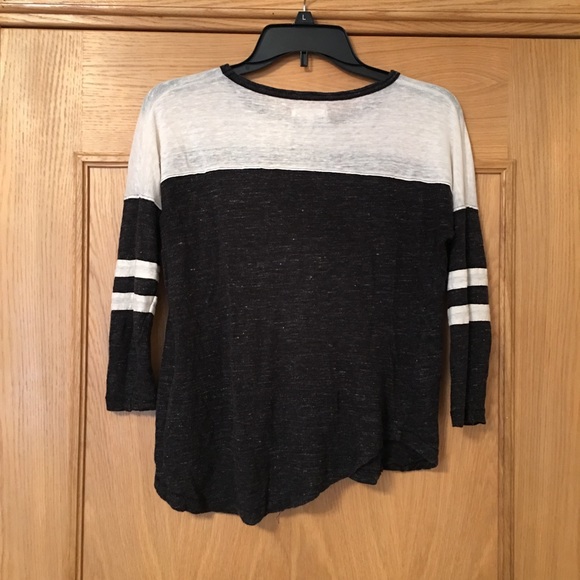 Madewell Front Runner Tee Linen Top, Size XS - Picture 3 of 6